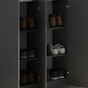 Полиці до тумби (2 шт) Doros Кассель Графіт 61.5х34.5х1.6 (DRS-011836) DRS-011836 фото