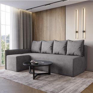 Кутовий диван ортопедичний iSmart MORRO Maxi єврокнижка 205x149 см (матрац Silver) сірий Laura 33 (ISM-051363) ISM-051363 фото