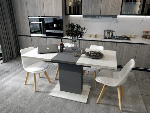 Комплект стільців на кухню Doros Бін (2 шт.) 49х43х84 см Білий (DRS-011397) DRS-011397 фото