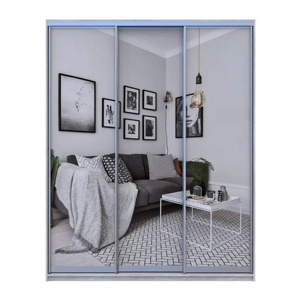 Шафа-купе Doros City Light Сосна Натти 3 Дзеркала 225х60х225 (DRS-011974) DRS-011974 фото