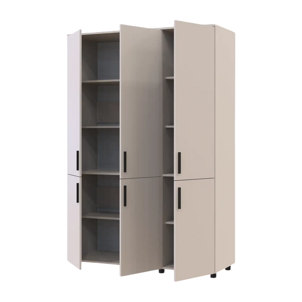 Шафа для одягу Doros Торн Кашемір 3 ДСП (полиці) 135х51.6х200 (DRS-012058) DRS-012058 фото