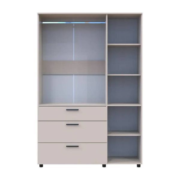 Шафа для одягу Doros Торн Кашемір 3 ДСП/3Ш (штанга) 135х51.6х200 (DRS-012061) DRS-012061 фото