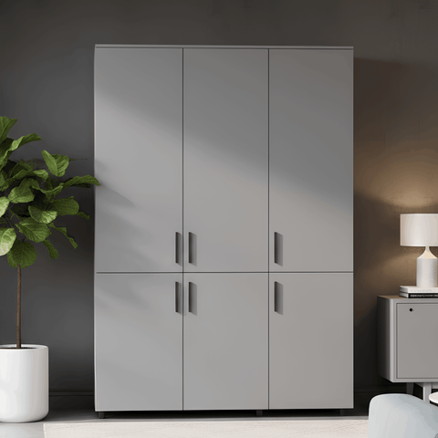 Шафа для одягу Doros Торн Сірий 3 ДСП (штанга) 135х51.6х200 (DRS-012063) DRS-012063 фото