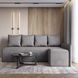 Кутовий диван ортопедичний iSmart MORRO єврокнижка 198x140 см (матрац Pocket spring) сірий Laura 33 (ISM-051327) ISM-051327 фото 3