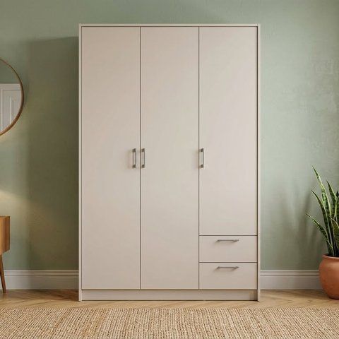 Шафа для одягу Doros Ронді Кашемір 3 ДСП 121х52х195 (80738472) (DRS-012185) DRS-012185 фото