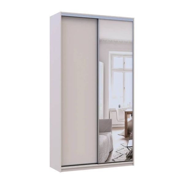 Шафа-купе Doros Сіті Лайт Кашемір 1 ДСП / 1 дзеркало 120х45х225 (80736338) DRS-011792 фото