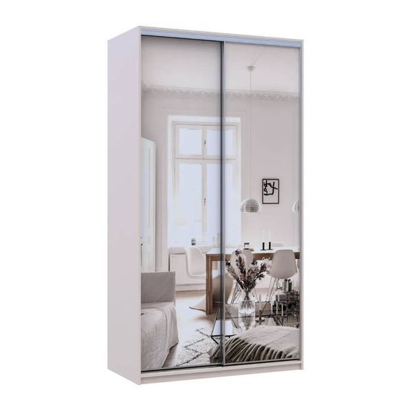 Шафа-купе Doros Сіті Лайт Кашемір 2 дзеркала 120х60х225 (80736341) DRS-011796 фото