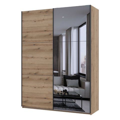 Шафа купе Doros G-Caiser Дуб Евок 1 ДСП / 1 зеркало 180х60х240 (DRS-011578) DRS-011578 фото