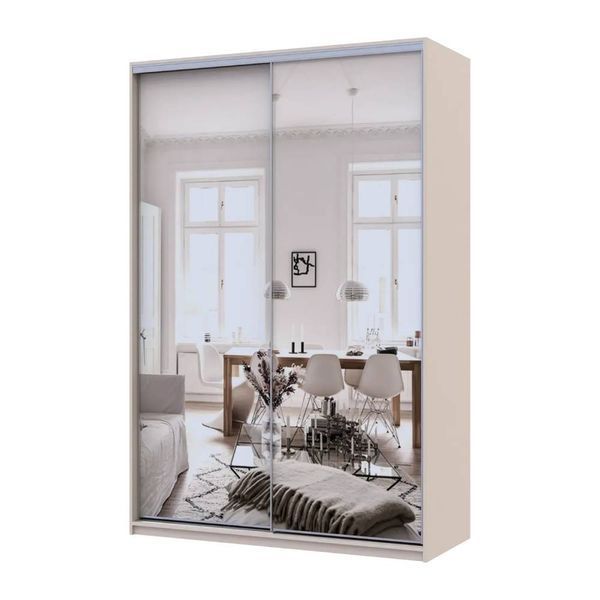 Шафа-купе Doros Сіті Лайт Кашемір 2 дзеркала 150х45х225 (80736362) DRS-011799 фото