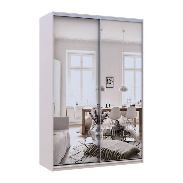 Шафа-купе Doros Сіті Лайт Кашемір 2 дзеркала 150х60х225 (80736359) DRS-011802 фото